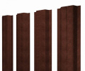 Штакетник металлический Grand Line (Гранд Лайн), П-образный, Print elite 0.45, цвет Cherry Wood