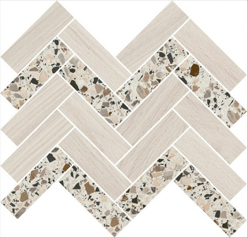 Керамический гранит KERAMA MARAZZI Декор Монтиони мозаичный миндальный 34x35,5x0,9
