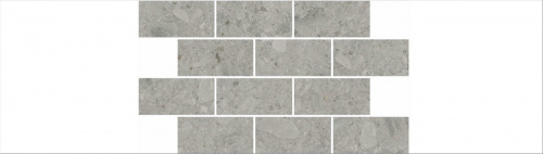 Керамический гранит KERAMA MARAZZI Декор Чеппо ди Гре мозаичный серый матовый обрезной 34,6x20x0,9