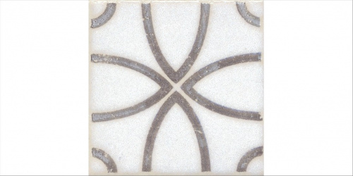 Керамический гранит KERAMA MARAZZI Вставка Амальфи орнамент коричневый  9,8x9,8x0,7
