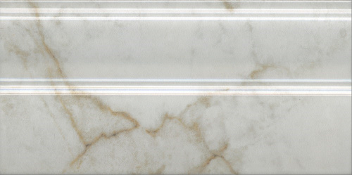 Керамическая плитка KERAMA MARAZZI Плинтус Серенада белый глянцевый обрезной 30x15x1,7