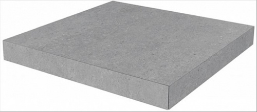 Керамический гранит KERAMA MARAZZI Ступень угловая клееная Фондамента серый светлый  33x33x0,9