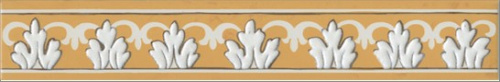 Керамический гранит KERAMA MARAZZI Бордюр Алмаш желтый 30x4,9x0,8