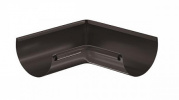 Угол желоба внутренний 90° D125 Aquasystem Pural, темно-коричневый RR32