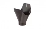 Воронка желоба D125/90 Aquasystem Комфорт PE, RR 32 темно-коричневый