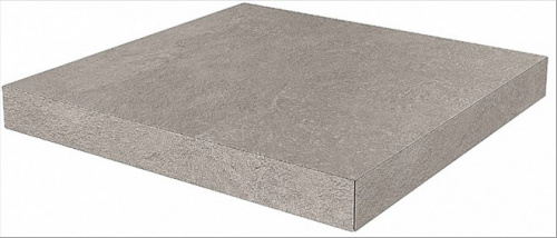 Керамический гранит KERAMA MARAZZI Ступень угловая клееная Про Стоун серый  33x33x0,9