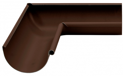 Угол желоба внутренний Grand Line 90 гр 125 мм Matte PU RAL 8017