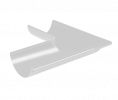 Угол желоба наружный GS D125х90° Металл Профиль GrandSystem / Металл Профиль GrandSystem, цвет белый