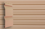 Сайдинг Grand Line Classic Color Plus виниловый, корабельный брус D4 GL, 3.66*0.203 м, персиковый