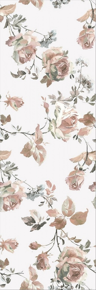 Керамическая плитка KERAMA MARAZZI Декор Монфорте Роза матовый обрезной 40x120x1