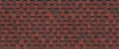 Ламинированная битумная черепица Docke Dragon STANDARD, Красный, 2,38 м2/уп