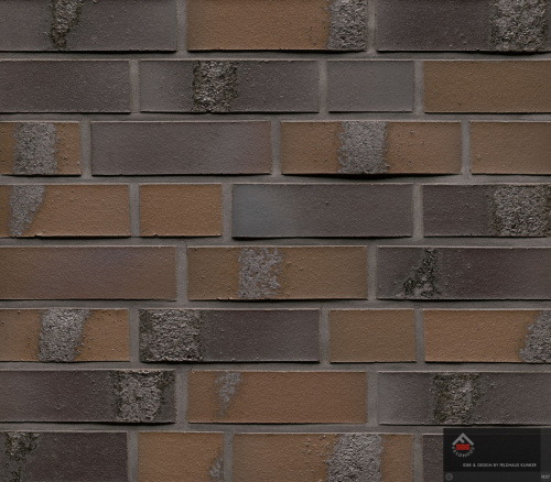 Клинкерный облицовочный кирпич Feldhaus Klinker K564NF carbona geo maritim