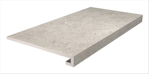 Керамический гранит KERAMA MARAZZI Ступень клееная Риккарди серый светлый матовый 33x60x0,9