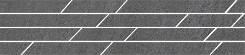 Керамический гранит KERAMA MARAZZI Бордюр Гренель серый темный мозаичный  46,8x9,8x0,9