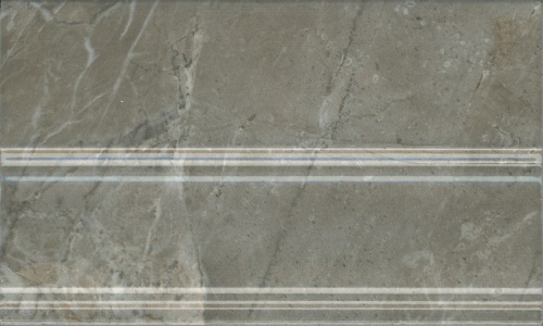 Керамическая плитка KERAMA MARAZZI Плинтус Кантата серый глянцевый 25x15x1,5