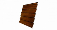 Профнастил С20R Гранд Лайн / Grand Line 0,45 Print elite Zn 140, цвет Golden Wood (Золотой дуб)