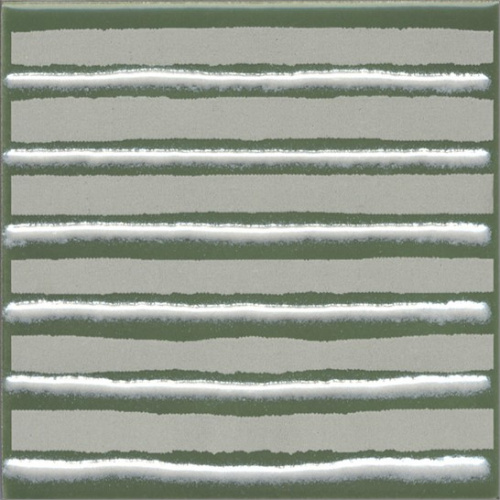Керамический гранит KERAMA MARAZZI Декор Бахия 4 зелёный глянцевый 9,8x9,8x0,7