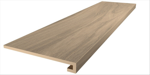 Керамический гранит KERAMA MARAZZI Ступень Монтиони бежевый тёмный матовый обрезной 33x119,5x0,9