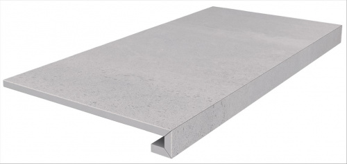 Керамический гранит KERAMA MARAZZI Ступень клееная Про Матрикс серый светлый обрезной 33x60x0,9