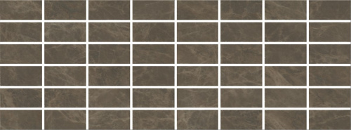 Керамическая плитка KERAMA MARAZZI Декор Лирия коричневый мозаичный глянцевый 15x40x0,69