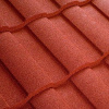 Композитная черепица Метротайл (Metrotile) серия MetroRoman, цвет красный, 1280х410 мм