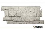Фасадная панель FineBer Камень дикий, жемчужный