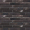 Клинкерная фасадная плитка под кирпич Stroeher Handstrich 394 schwarzkreide