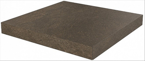 Керамический гранит KERAMA MARAZZI Ступень угловая клееная Про Стоун коричневый  33x33x0,9