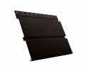 Софит металлический Квадро Брус с перфорацией Grand Line / Гранд Лайн, Print elite 0.45, цвет Coffee Wood (Кофейное дерево)