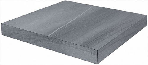 Керамический гранит KERAMA MARAZZI Ступень угловая клееная правая Роверелла серый  33x33x0,9