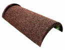 Конек Gerard полукруглый, 430х205 мм, chestnut (121)