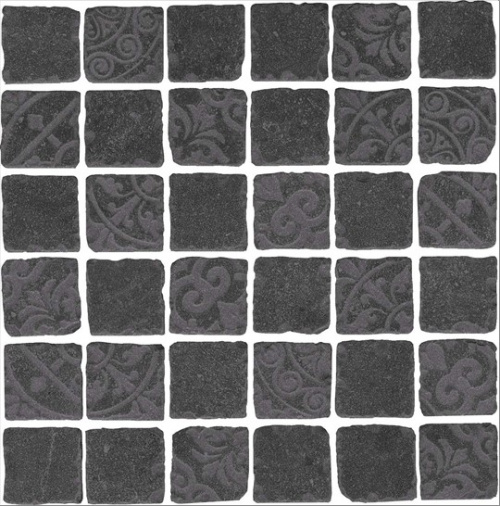 Керамический гранит KERAMA MARAZZI Декор Про Фьюче черный мозаичный  30x30x0,9