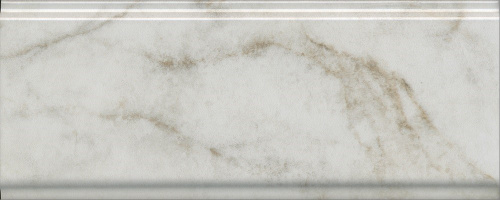 Керамическая плитка KERAMA MARAZZI Бордюр Серенада белый глянцевый обрезной 30x12x1,3