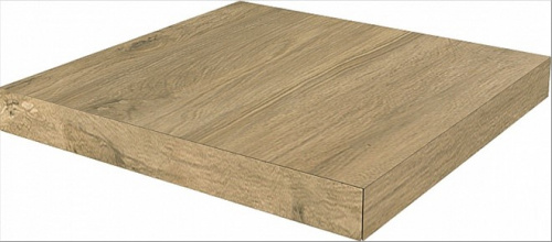 Керамический гранит KERAMA MARAZZI Ступень угловая клееная левая Сальветти капучино  33x33x0,9