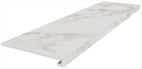 Керамический гранит KERAMA MARAZZI Ступень Монте Тиберио серый светлый матовый обрезной 33x119,5x0,9