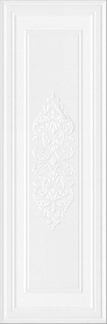 Керамическая плитка KERAMA MARAZZI Декор Монфорте белый панель матовый обрезной 40x120x1