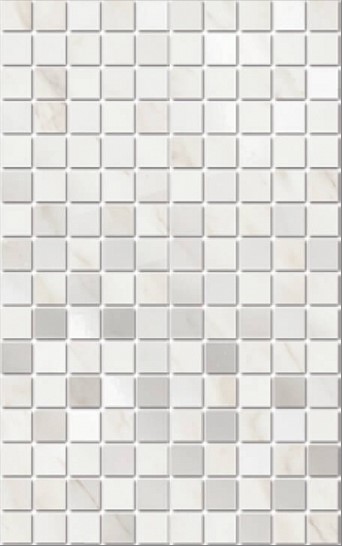 Керамическая плитка KERAMA MARAZZI Декор Гран Пале белый мозаичный глянцевый 25x40x0,8