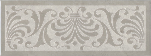 Керамическая плитка KERAMA MARAZZI Декор Монсанту 1 серый светлый 15x40x0,8