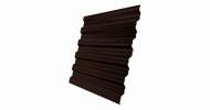 Профнастил HС35R Гранд Лайн / Grand Line 0,5 GreenCoat Pural Zn 275, цвет RR 887 шоколадно-коричневы