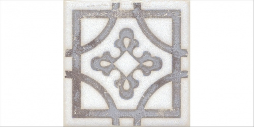 Керамический гранит KERAMA MARAZZI Вставка Амальфи орнамент коричневый  9,8x9,8x0,7