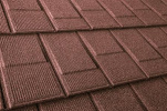 Композитная черепица Метротайл (Metrotile) серия I-Shingle, цвет красный, 1340х430 мм
