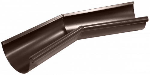 Угол желоба внутренний Grand Line 135 гр 125 мм Matte PU RAL 8017