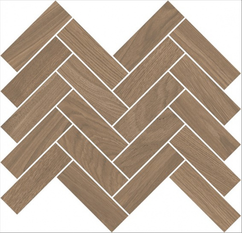 Керамический гранит KERAMA MARAZZI Декор Монтиони мозаичный коричневый матовый 34x35,5x0,9