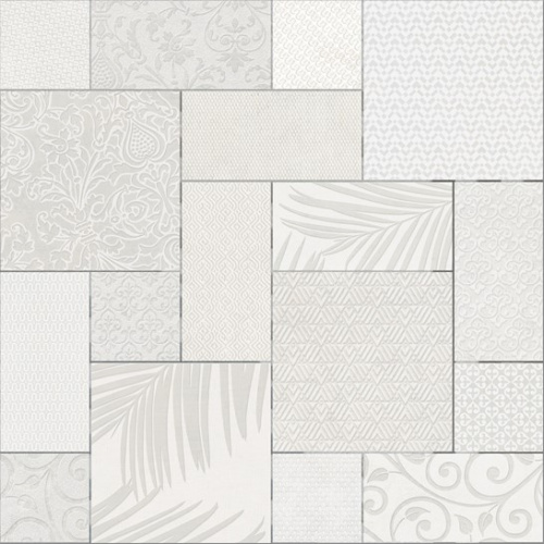 Керамическая плитка KERAMA MARAZZI Панно Тассо белый матовый обрезной 60x60x0,9