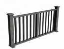 Секция ограждения Бруклин GRINDERDECO, 2120х1075 мм, серый базальт