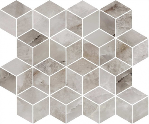 Керамическая плитка KERAMA MARAZZI Декор Джардини бежевый светлый мозаичный глянцевый 45x37,5x1