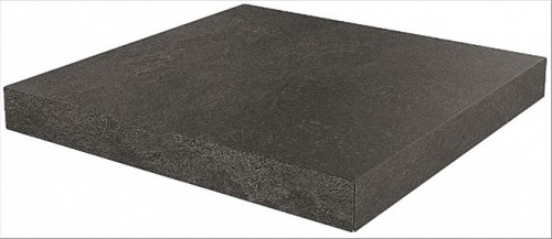 Керамический гранит KERAMA MARAZZI Ступень угловая клееная Про Стоун черный  33x33x0,9