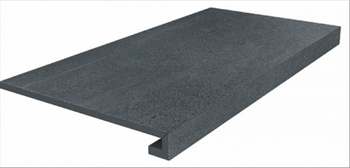 Керамический гранит KERAMA MARAZZI Ступень клееная Про Матрикс черный обрезной 33x60x0,9