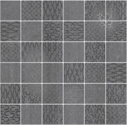 Керамический гранит KERAMA MARAZZI Декор Про Дабл антрацит мозаичный  30x30x0,9