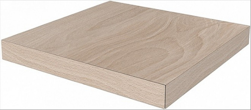 Керамический гранит KERAMA MARAZZI Ступень угловая клееная левая Про Вуд бежевый светлый  33x33x0,9